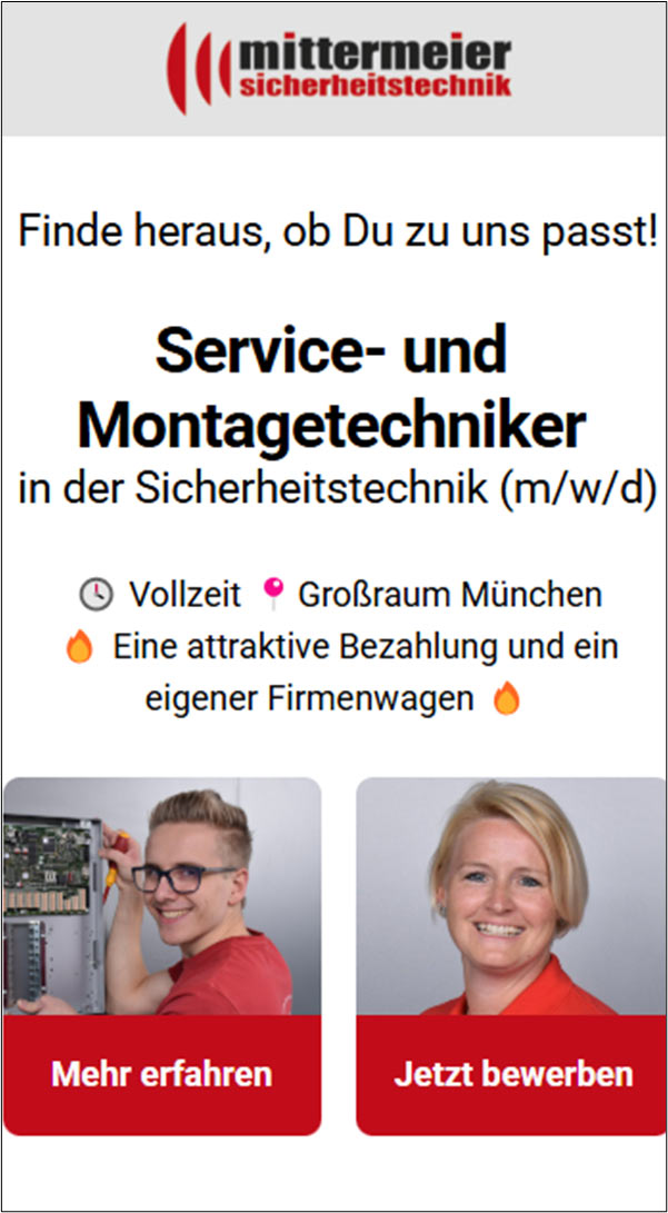 Stellenangebot Franz Mittermeier GmbH